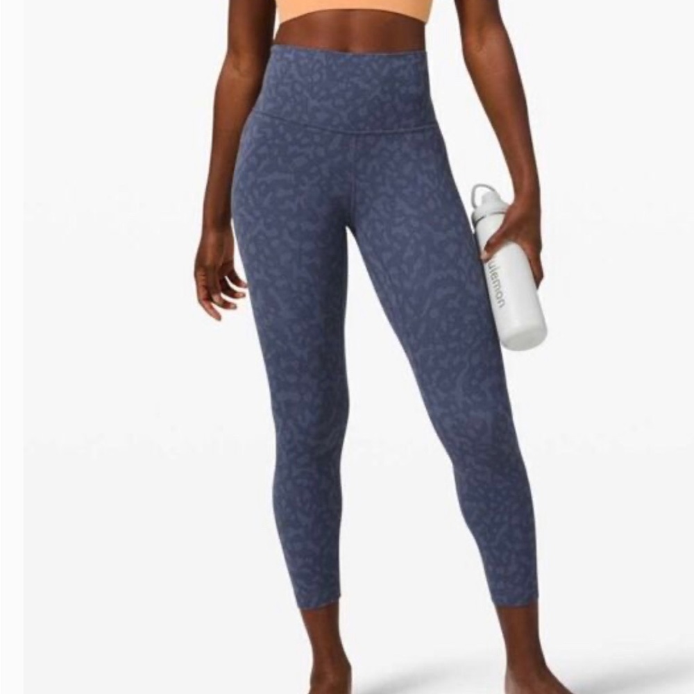 Lululemon Align Blue Camo Patterned Leggings